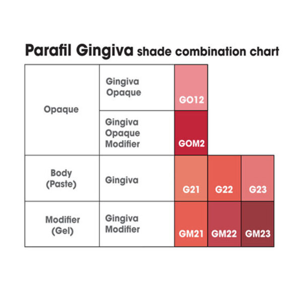 PARAFIL GINGIVA(Light-Cured Gingiva Shade System) - Image 3